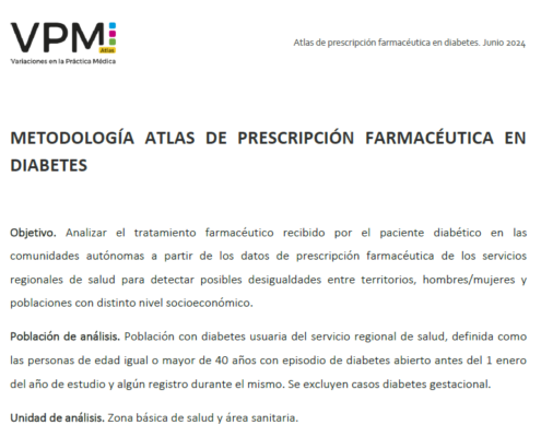 Atlas de prescripción farmacéutica en diabetes