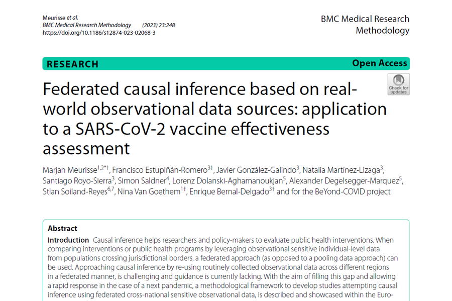Paper: Federated causal inference based on real-world observational ...