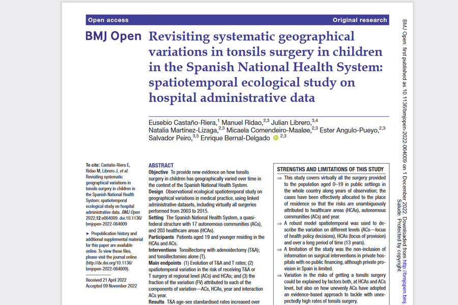 Revisiting Systematic Geographical Variations In Tonsils Surgery In ...